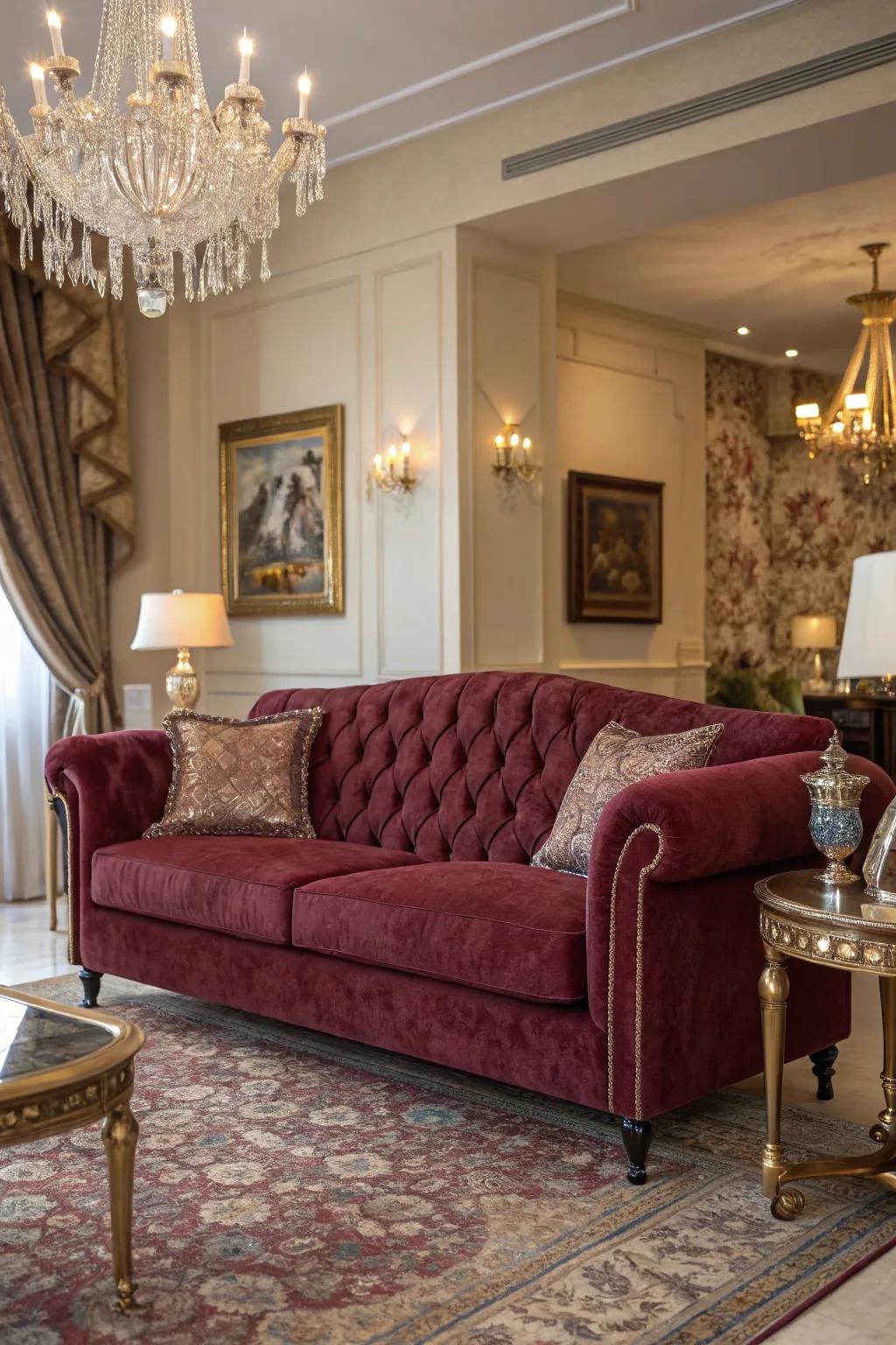 Velvet wraps impart an instantaneous opulent sensation to your area.