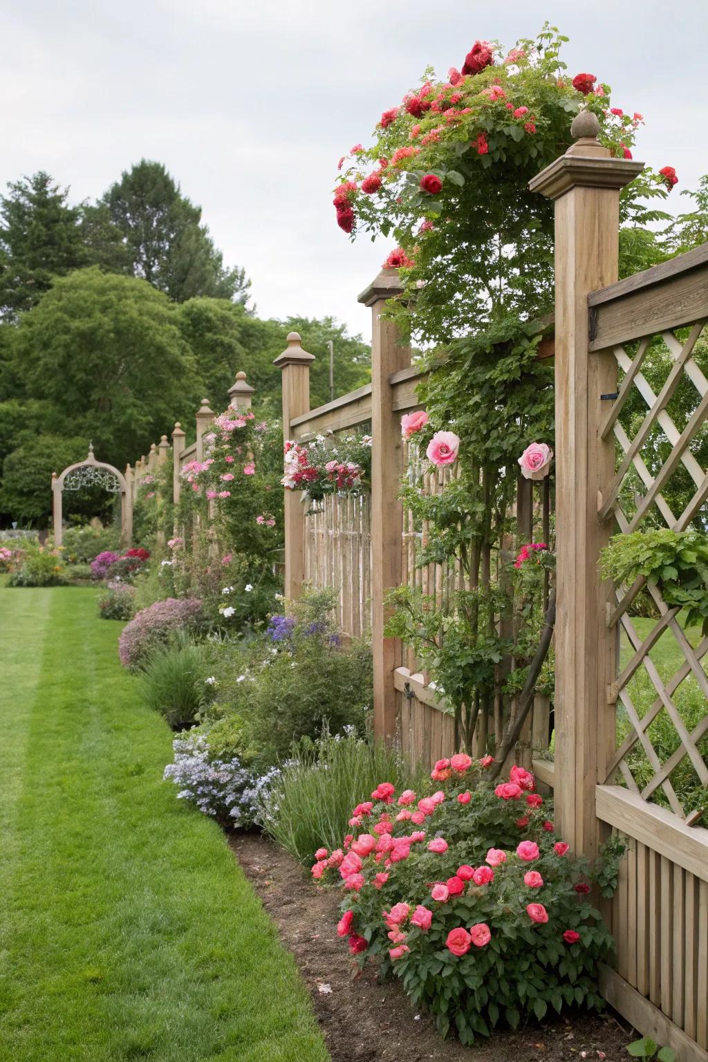 A decorative fence that protects and beautifies.