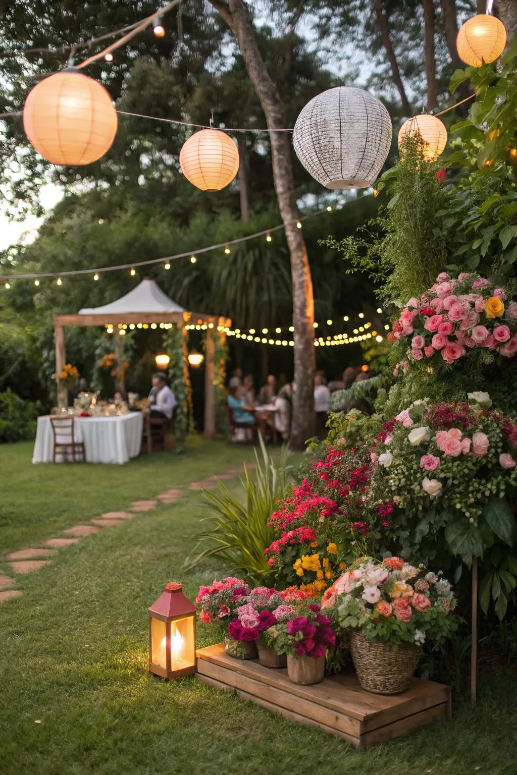 Revitalize your garden with a floral-themed outdoor spectacle.