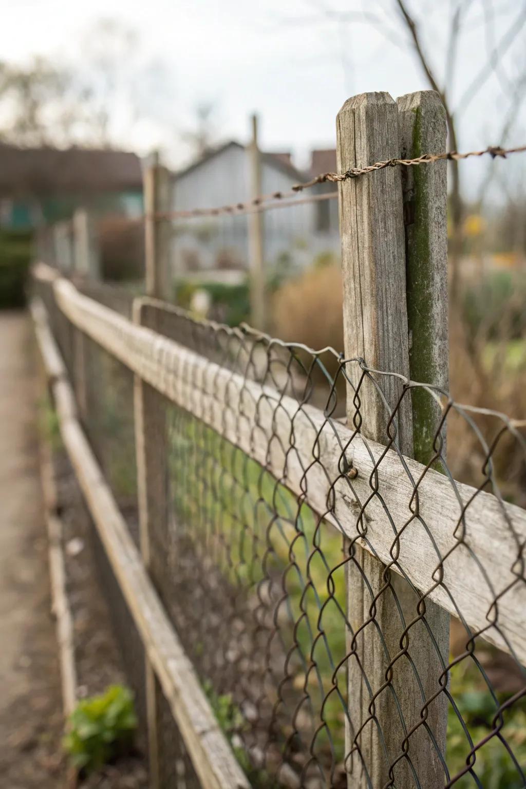 Half-inch hardware mesh effectively keeps small pests out of the garden.