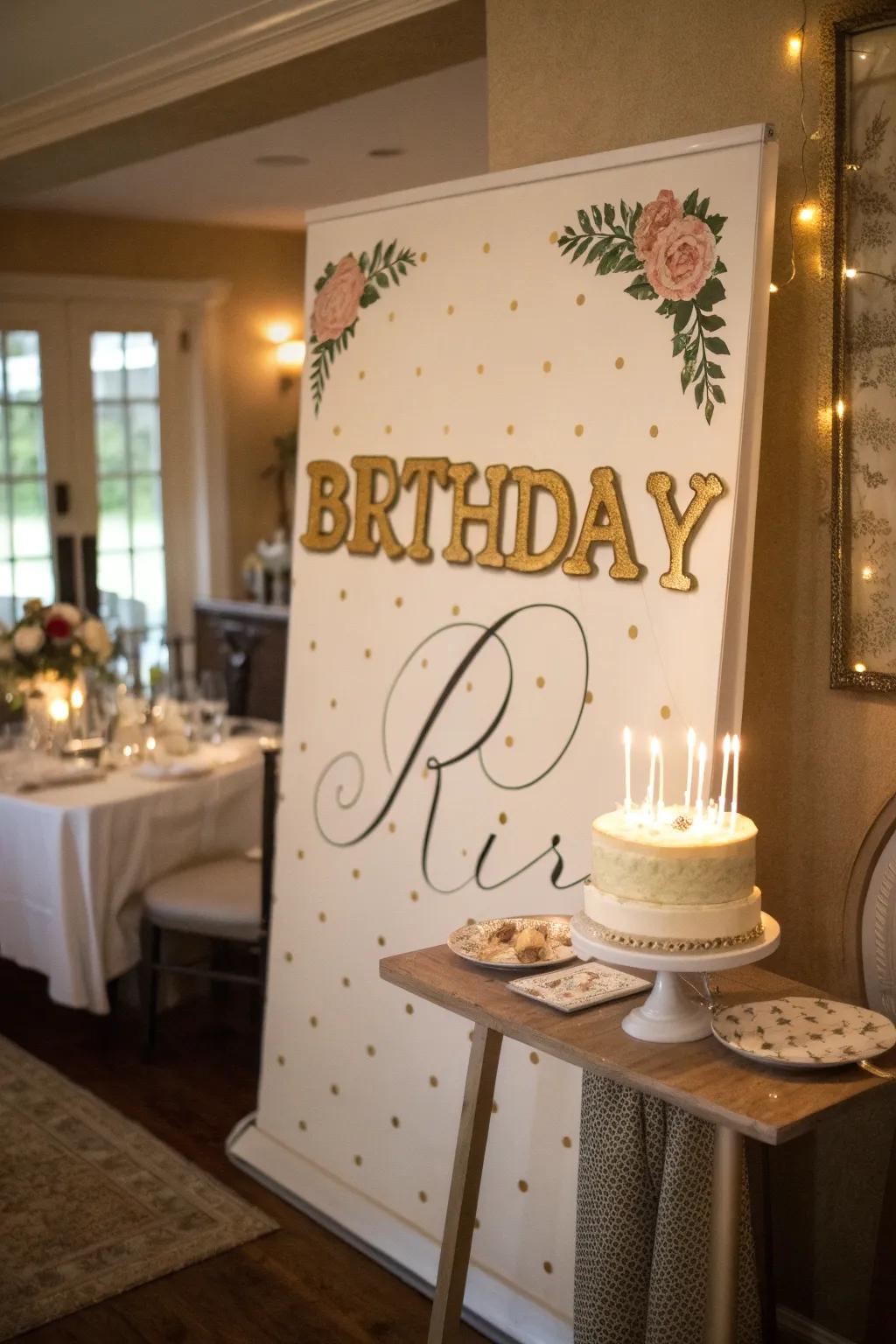 Personalized name features add a special touch to birthday posters.