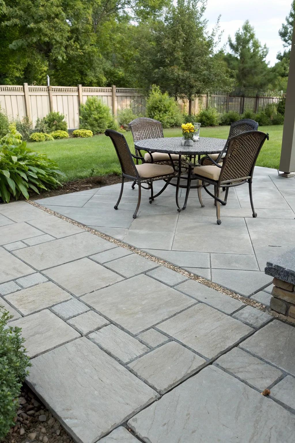 Pavers lend a sophisticated and classic look to your patio.