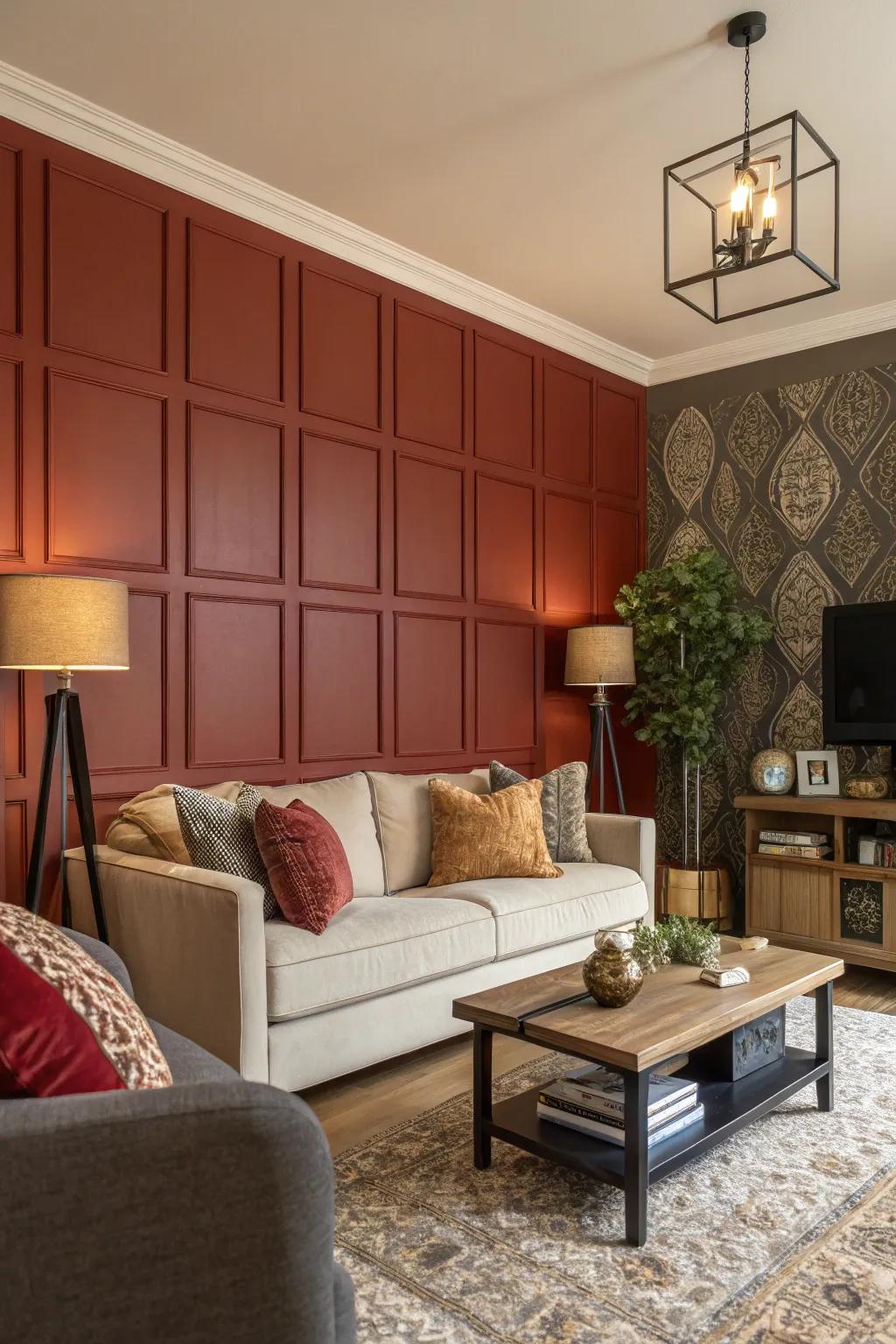 Make a statement with an accent wall that captivates and defines your space.