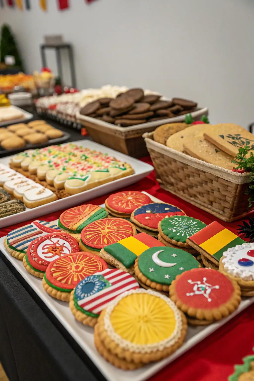 An appetizing selection of biscuits gathered from every corner of the world.
