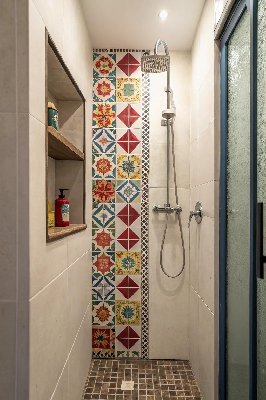 Accent partitions have the potential to impart drama and style to your bathroom.