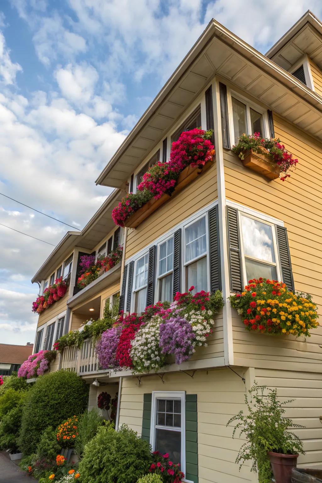 Window boxes add charm and color to any home.