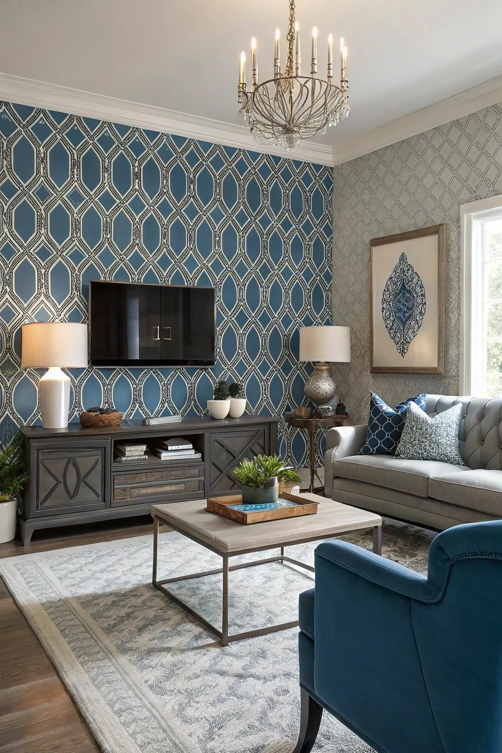 Transform your space with a bold accent wall that commands attention.