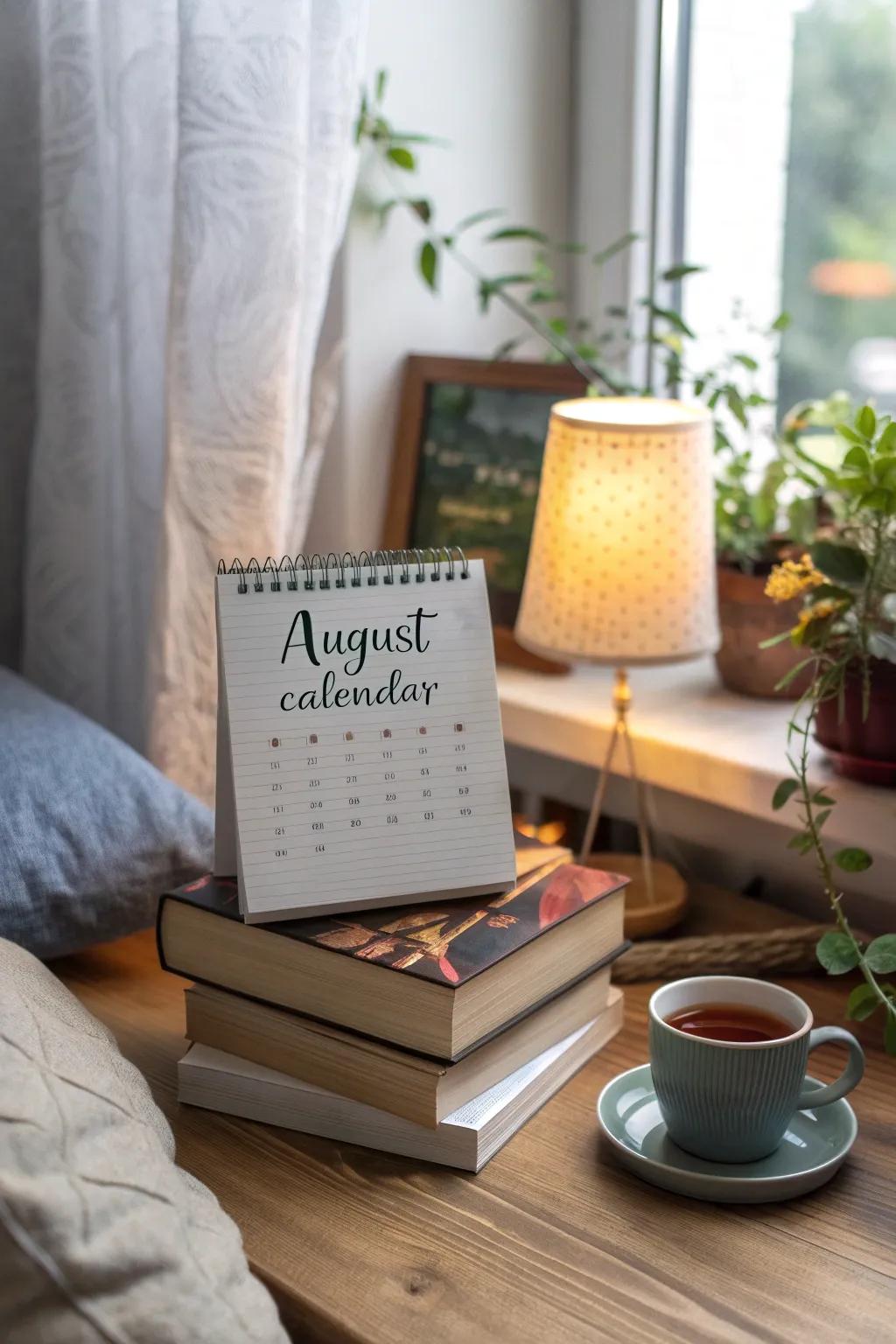 Boost your spirits with motivational quotes on your calendar.