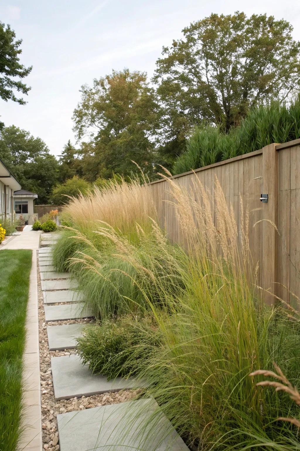 Seclusion plants can change your easement into a protected getaway.