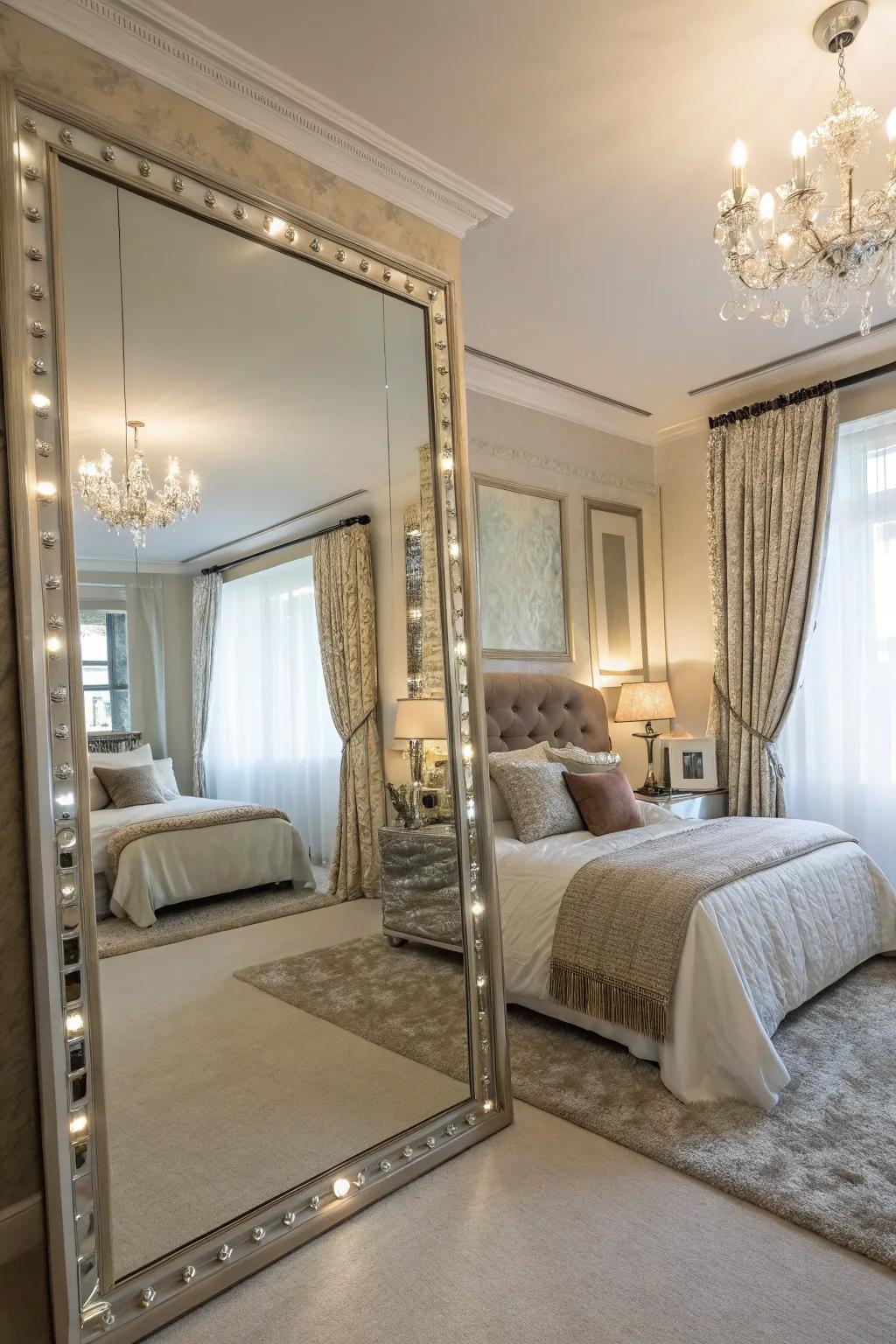 Mirrors can brighten your space while adding a decorative touch.