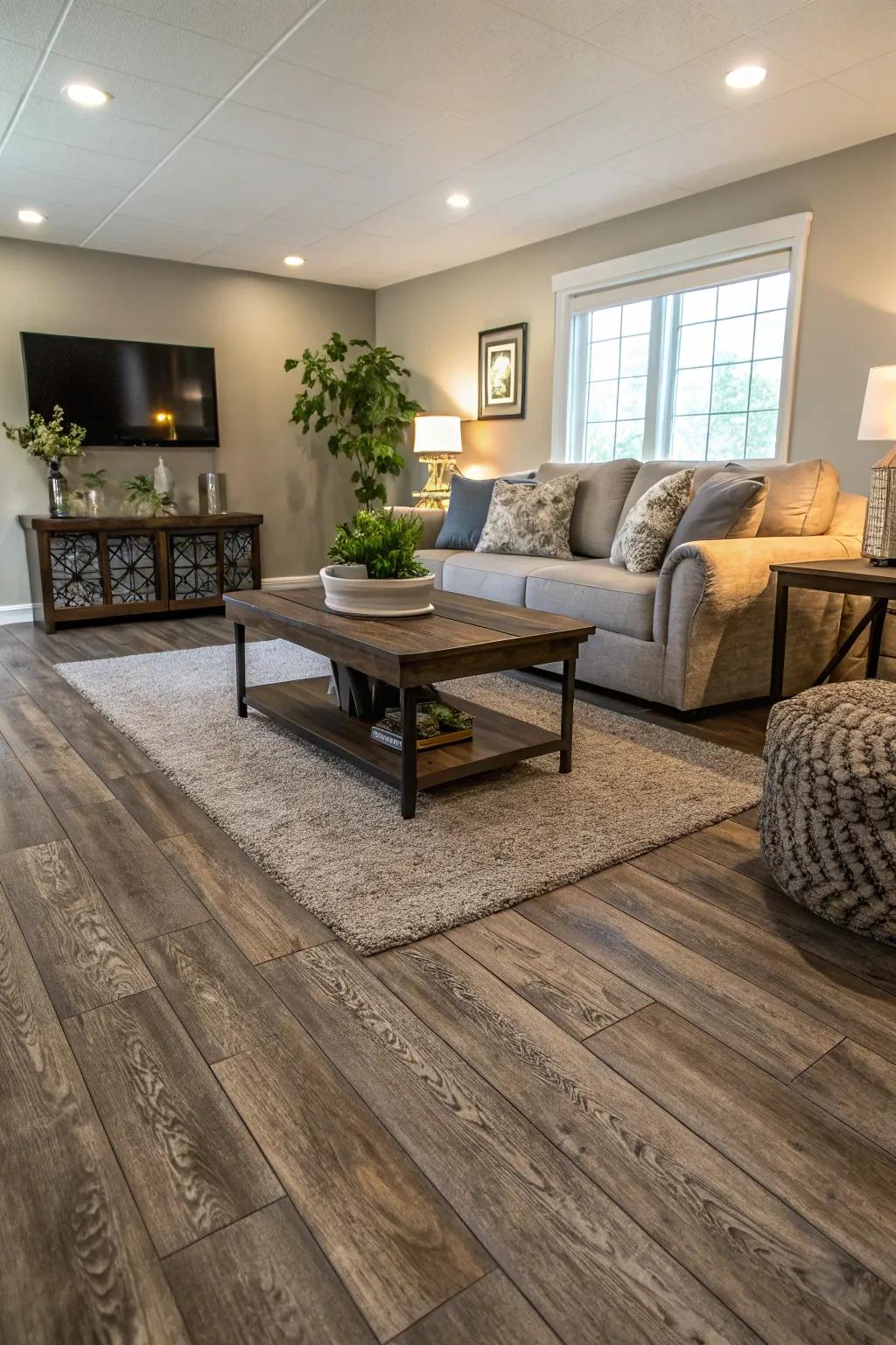 Synthetic boards give a contemporary feel without the huge cost.