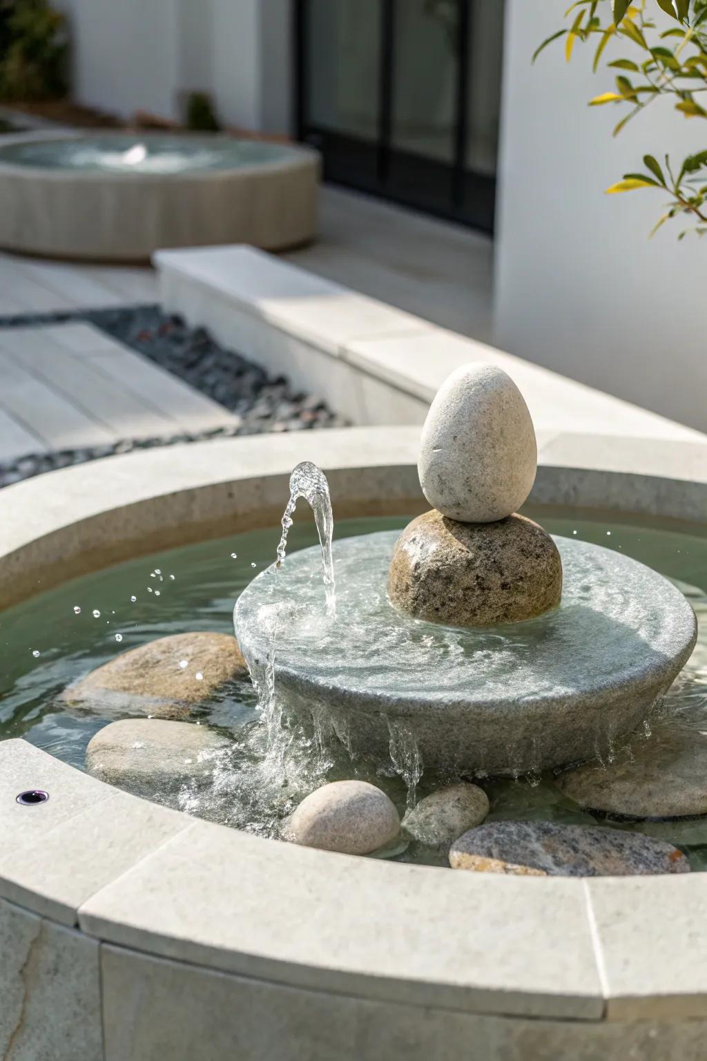 Elegance and simplicity converge within this modern spring design.
