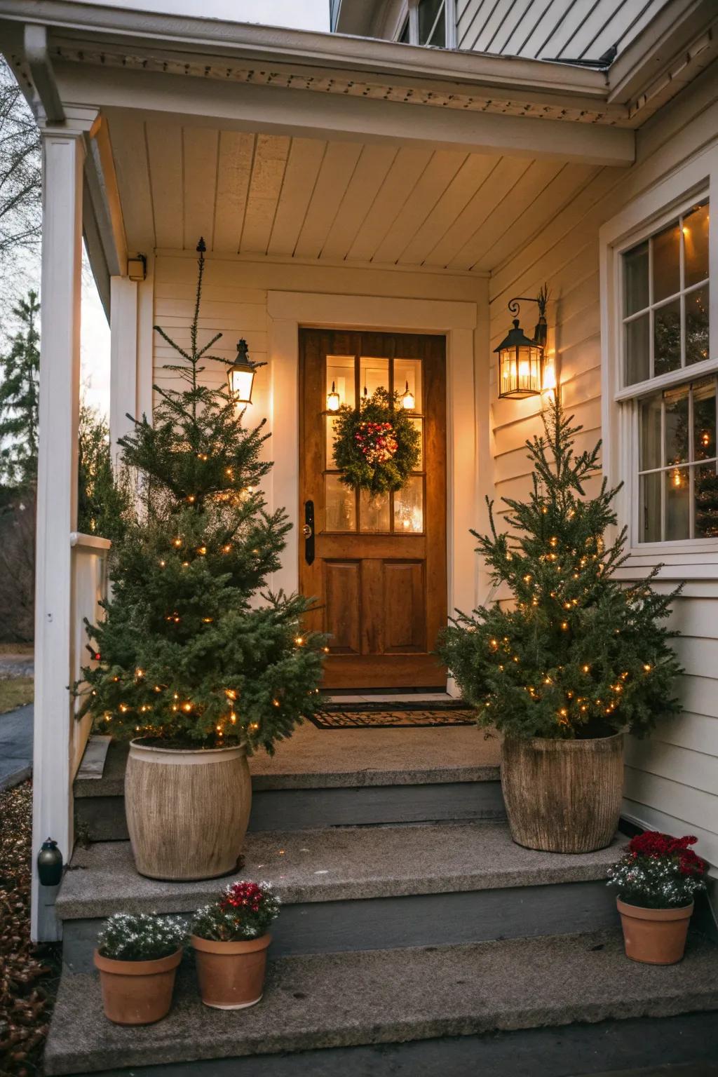 Mini Christmas trees bring holiday cheer right to your doorstep.