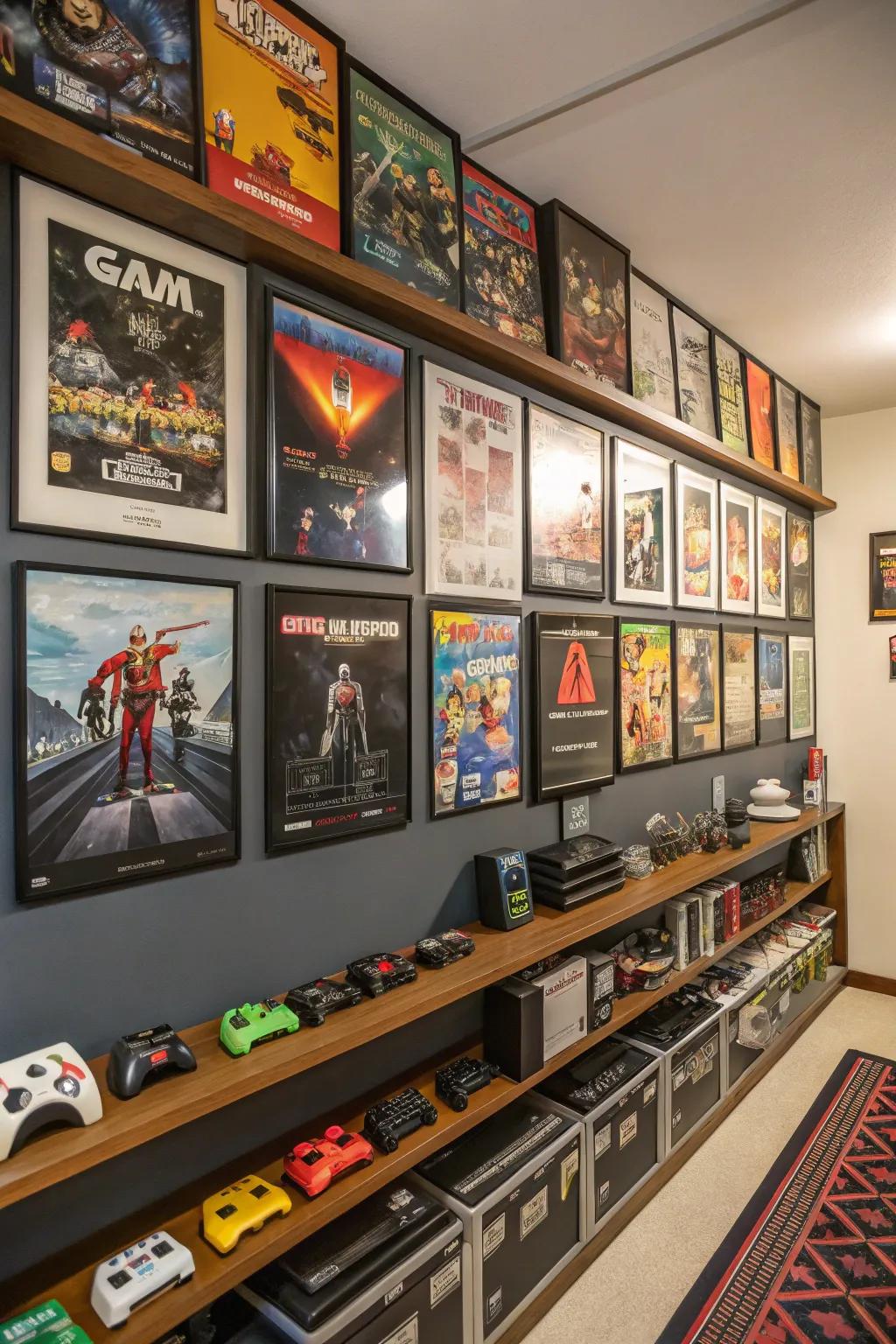 Adding decorative components gives individuality to your gaming area.