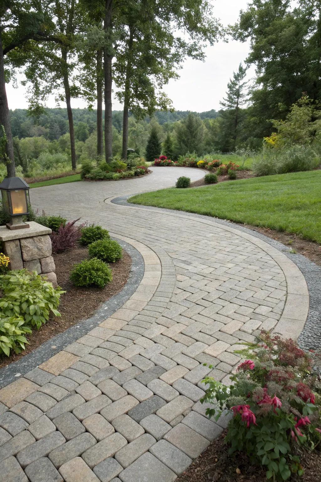 Permeable pavers blend style with sustainability.