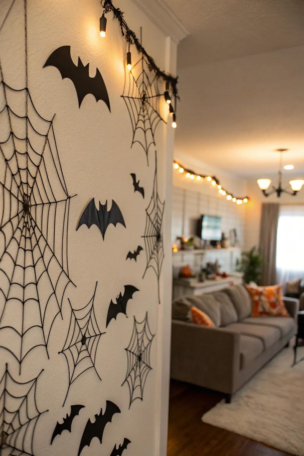 Transform your walls into a spooky spectacle.