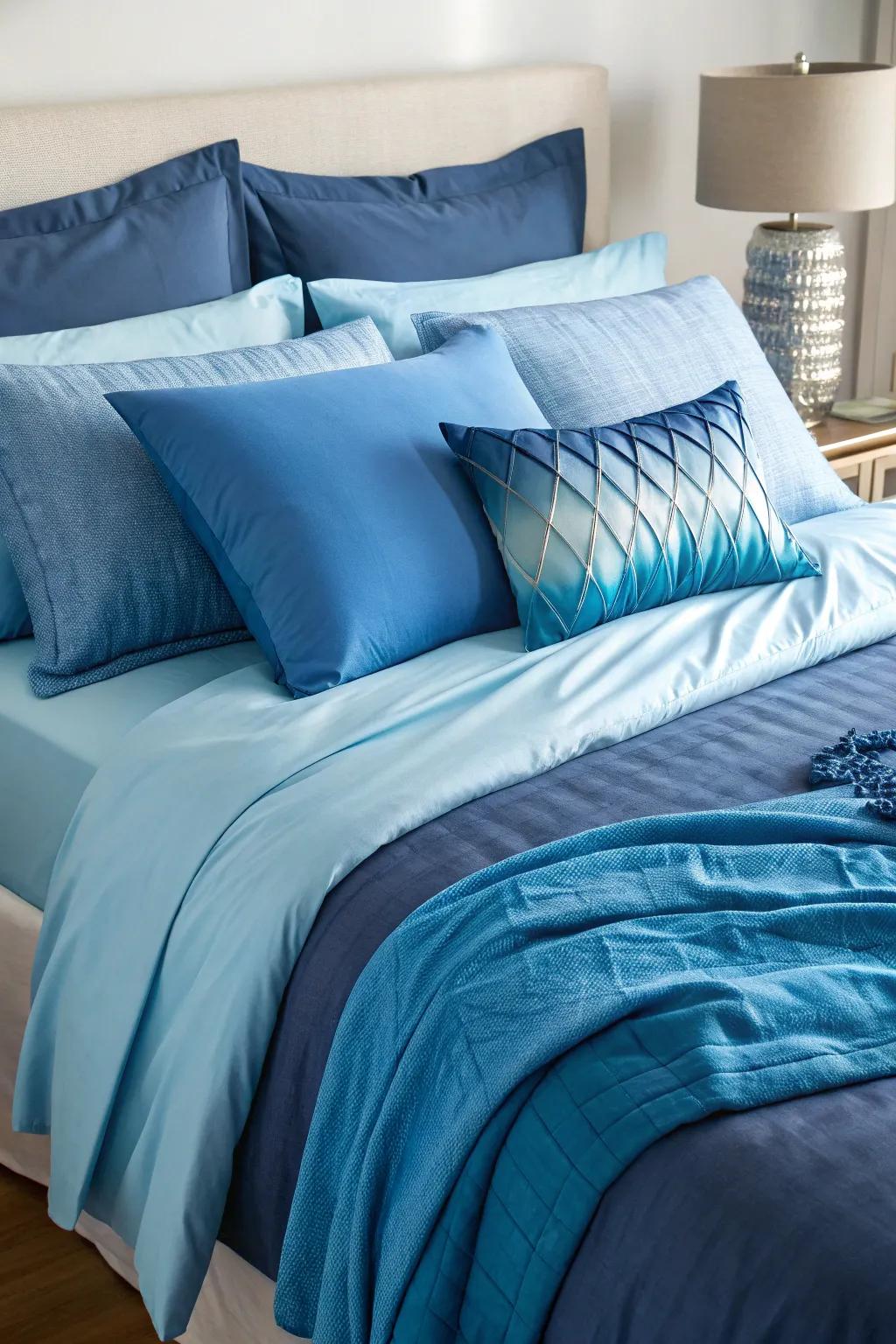 Single-color bedding delivers peace and coherence.