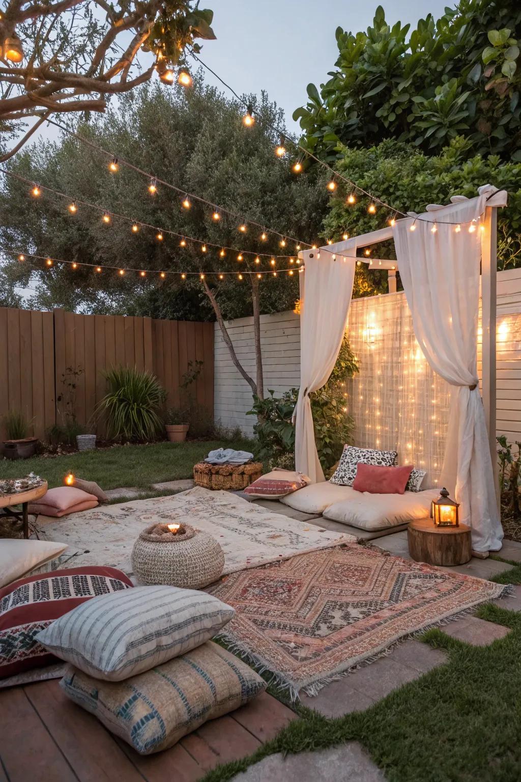 Unwind in style with a Bohemian Backyard Bash.