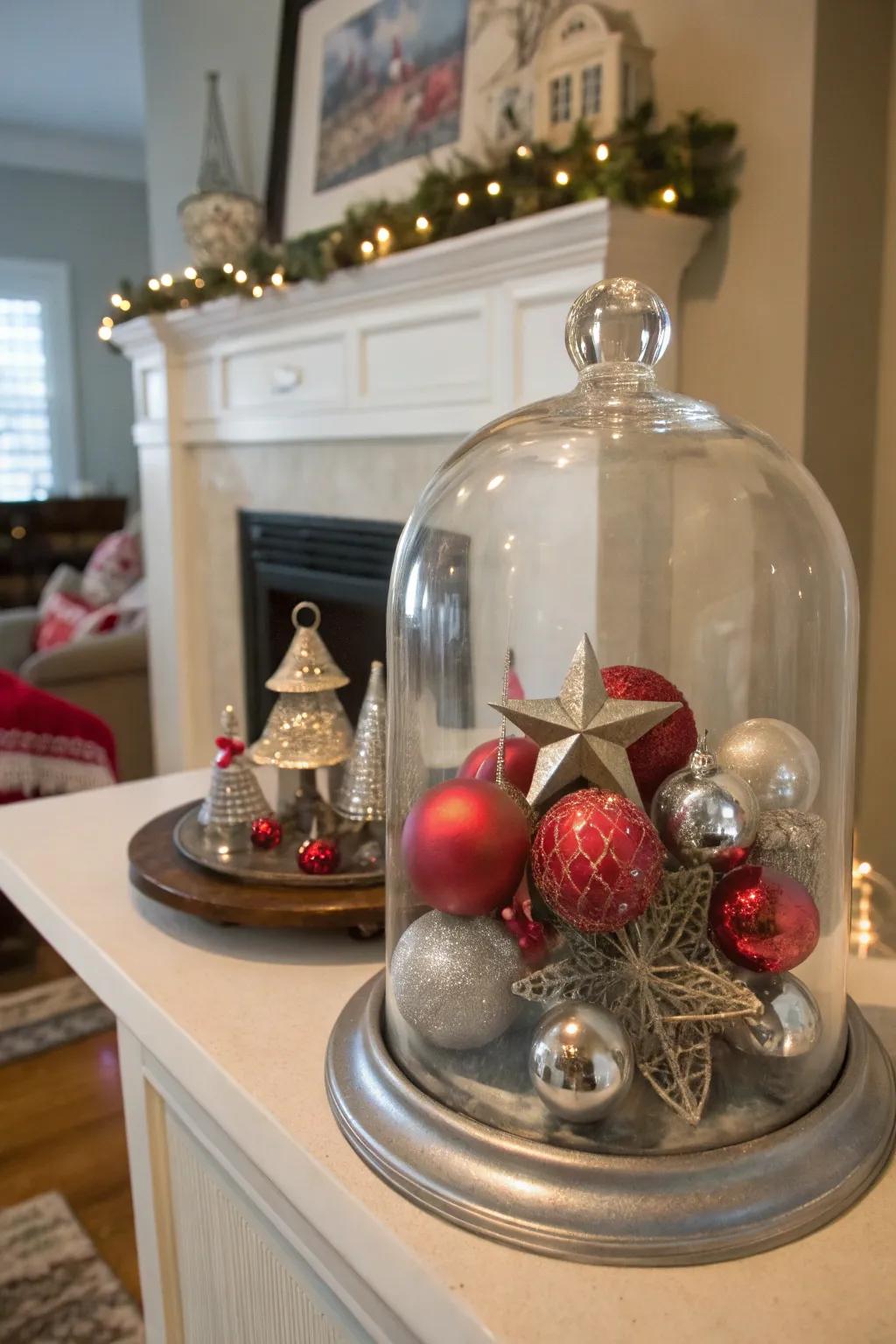 Antique baubles bestow timeless sophistication upon holiday adornments.