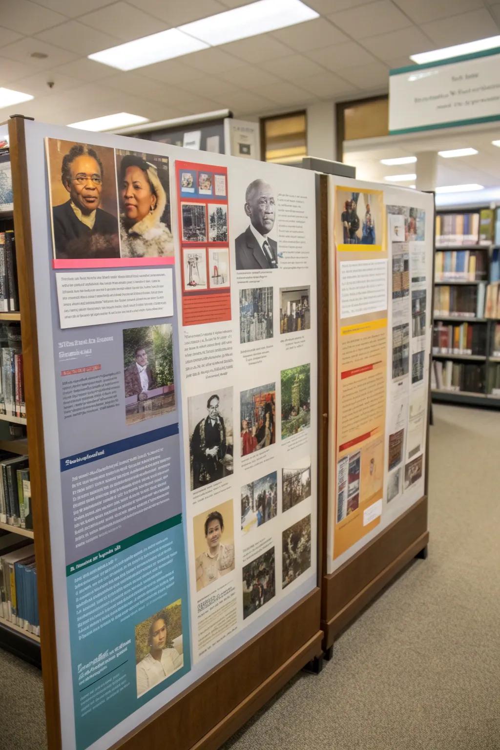 Notice board showcasing diverse personalities.