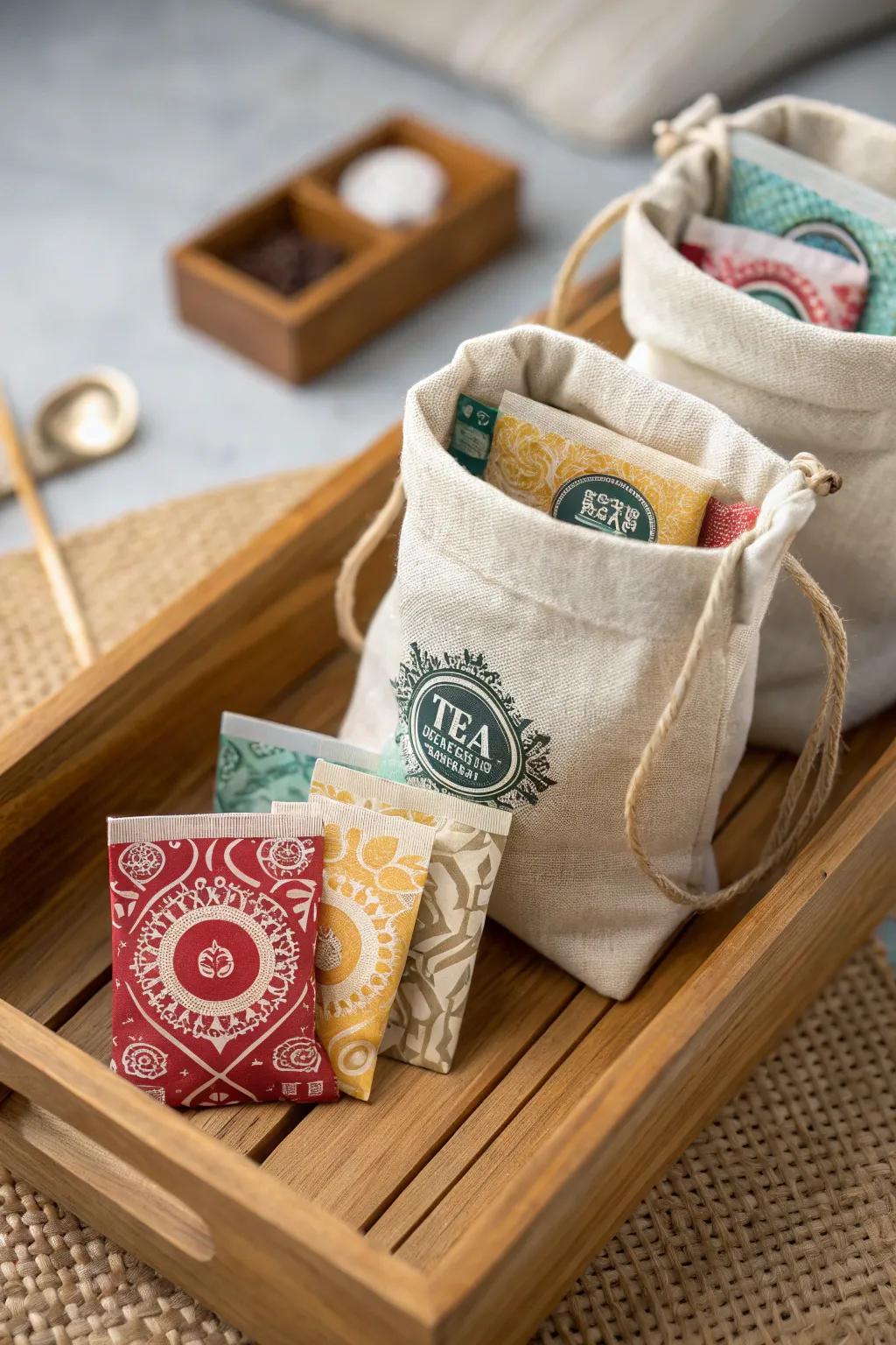 Personalized tea samplers for tea enthusiasts.