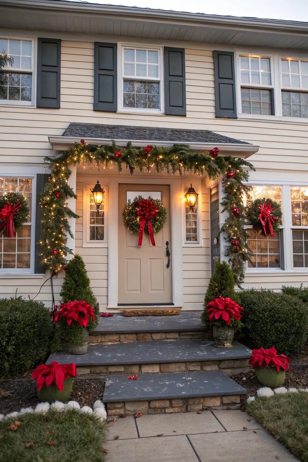 Wreaths and garlands bring classic holiday elegance to any home.