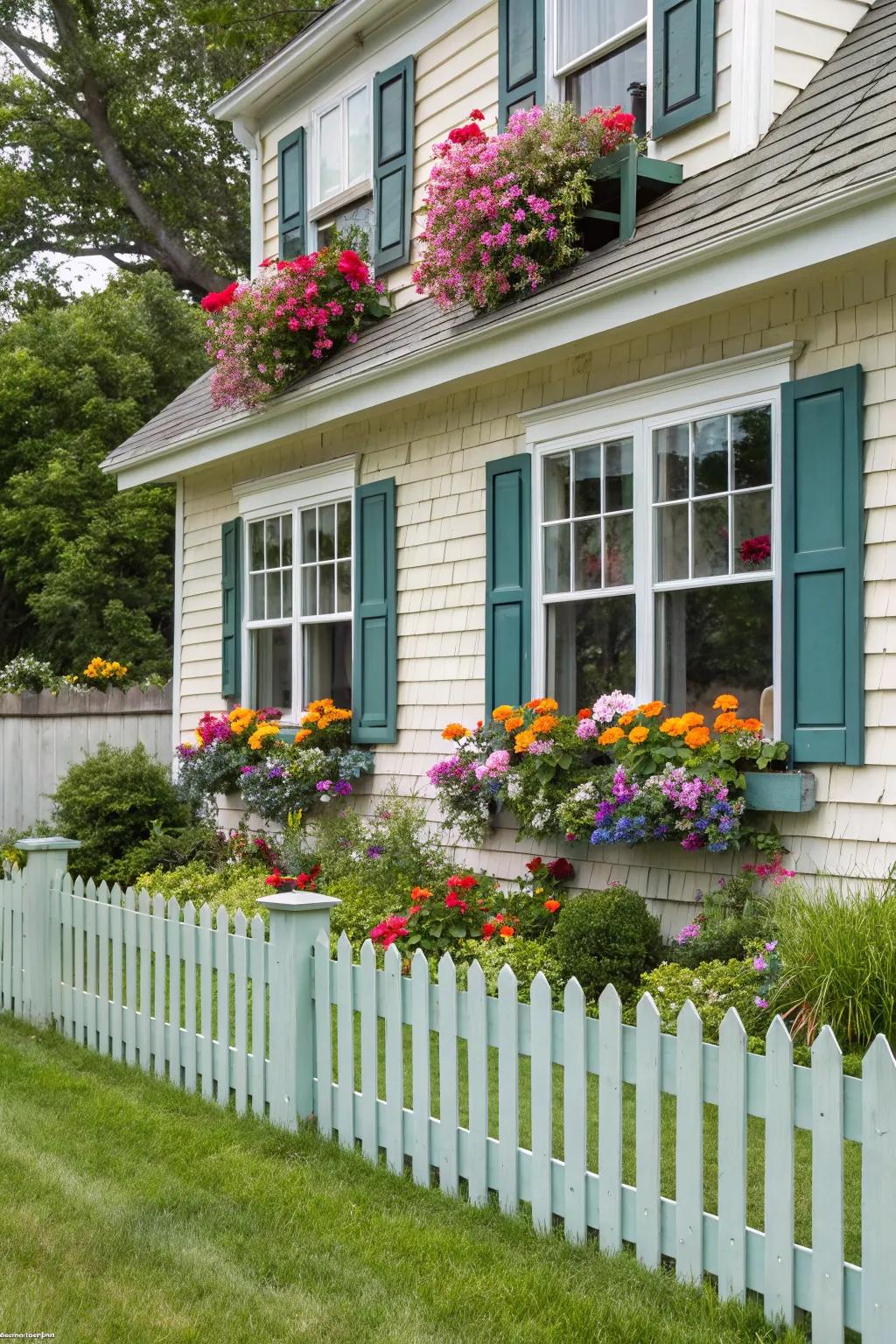 Window boxes filled with flowers bring nature closer to your home.