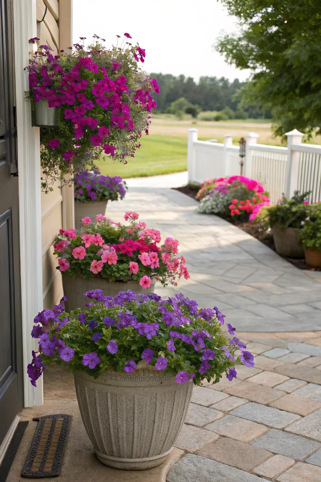 Add a splash of color with vibrant flowers.