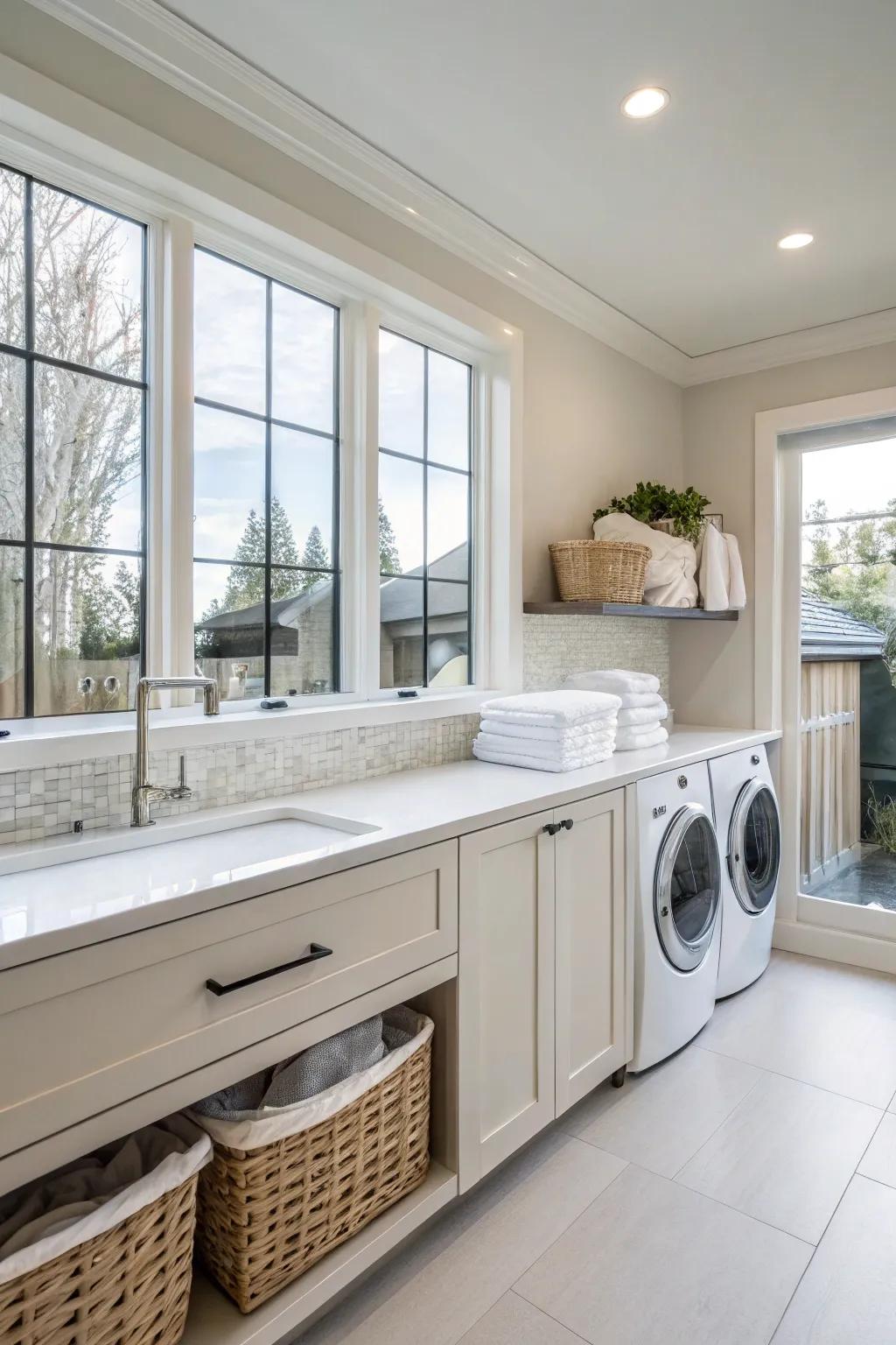 Composite surfaces offer resilience and flair.
