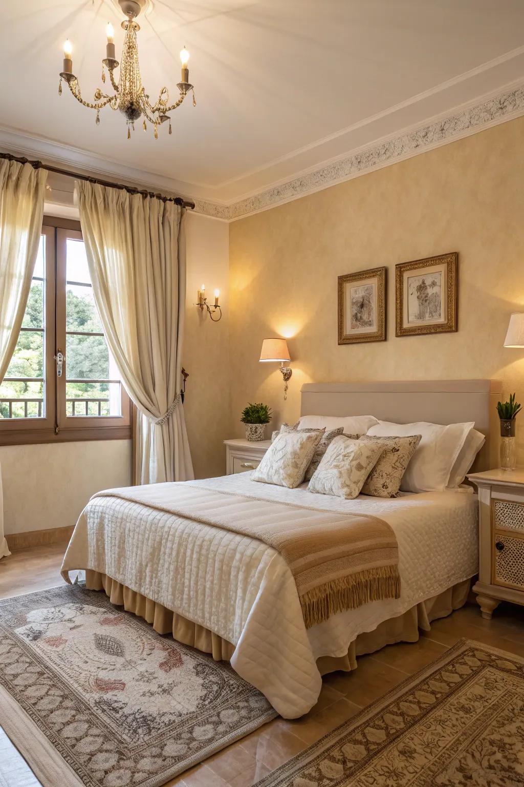 Gentle, muted shades encourage a soothing environment.