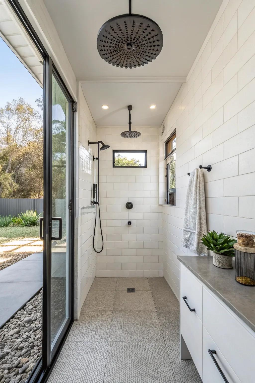 Minimalist fixtures offer a streamlined and functional aesthetic.