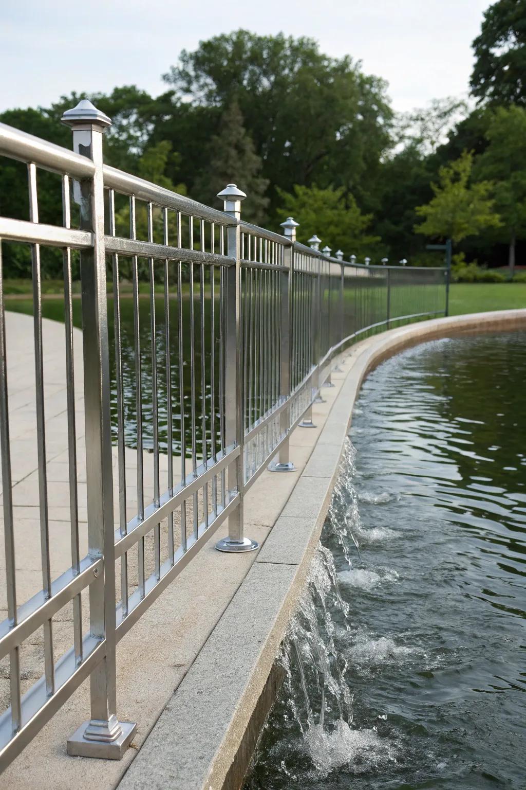 Water features create a tranquil setting near your fence.