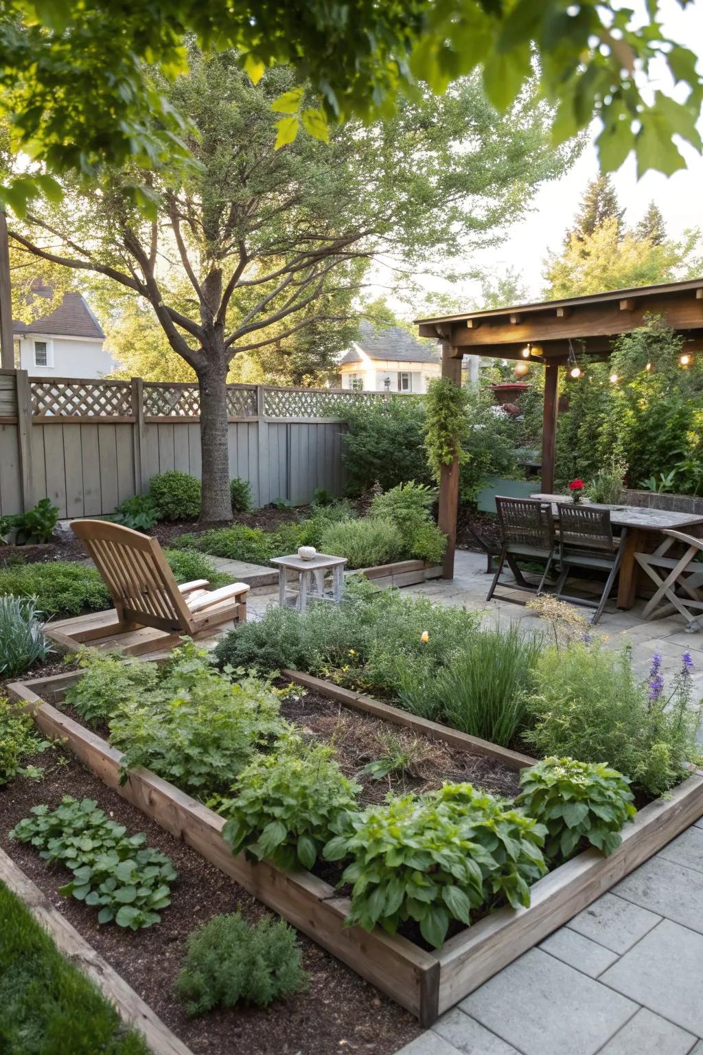 Useful spaces add practicality and delight to your easement.