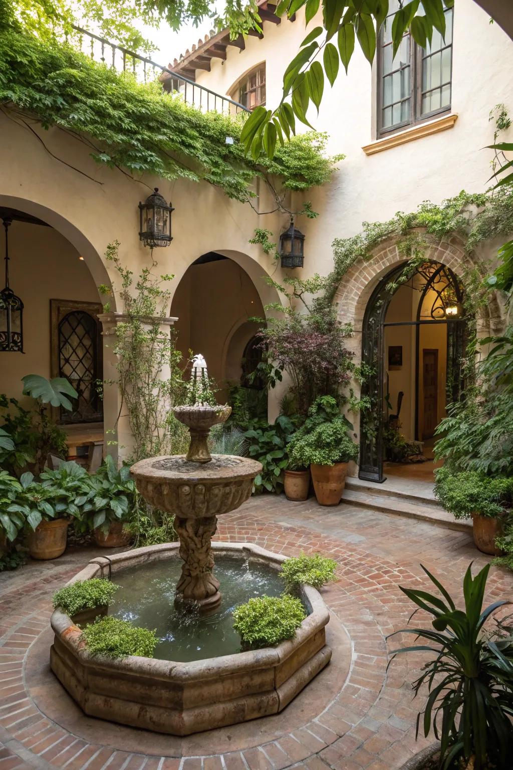 A tranquil water feature to soothe the senses.