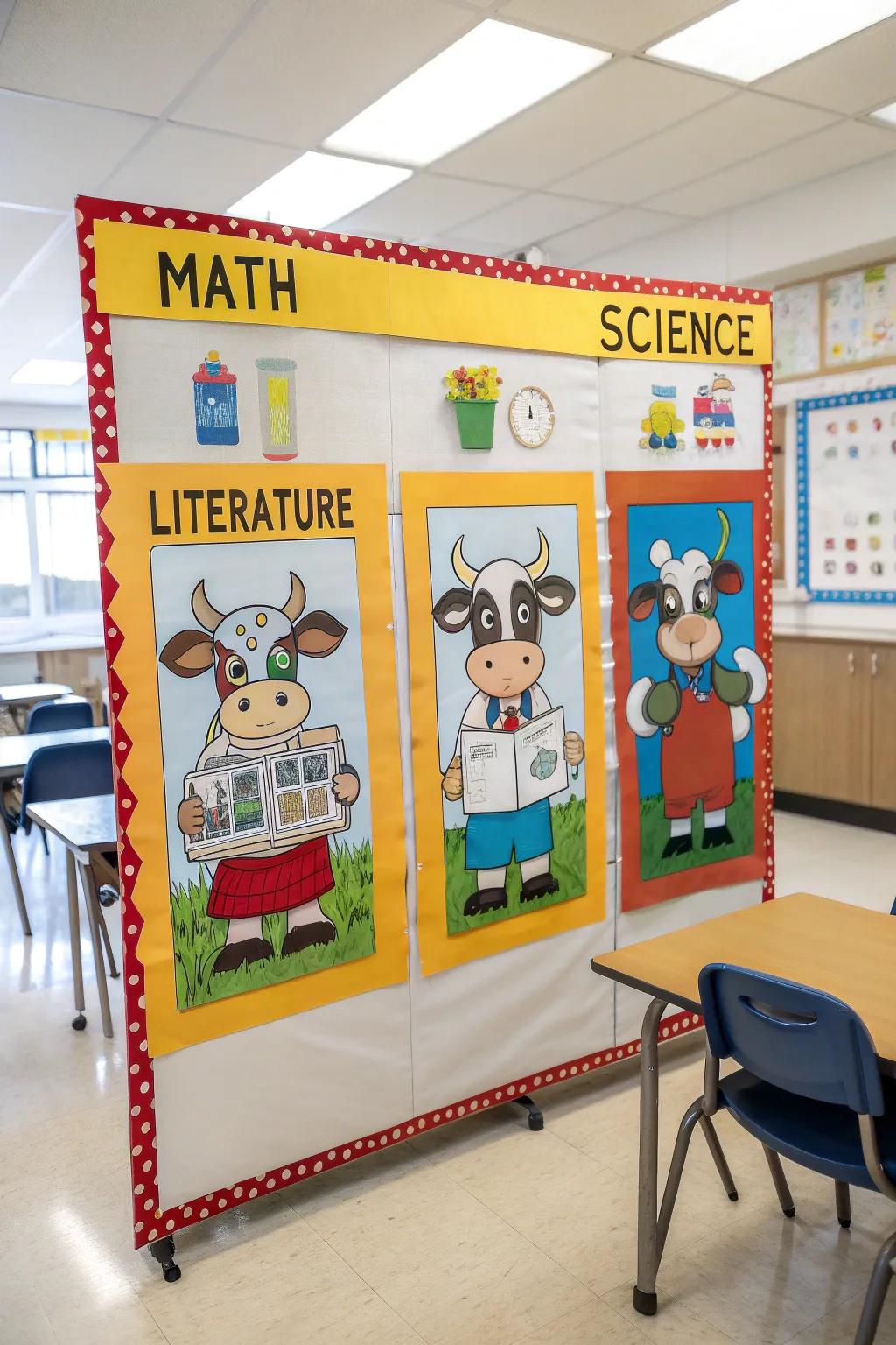 A 'Highly Mooo-tivated to Grow' board for academic inspiration