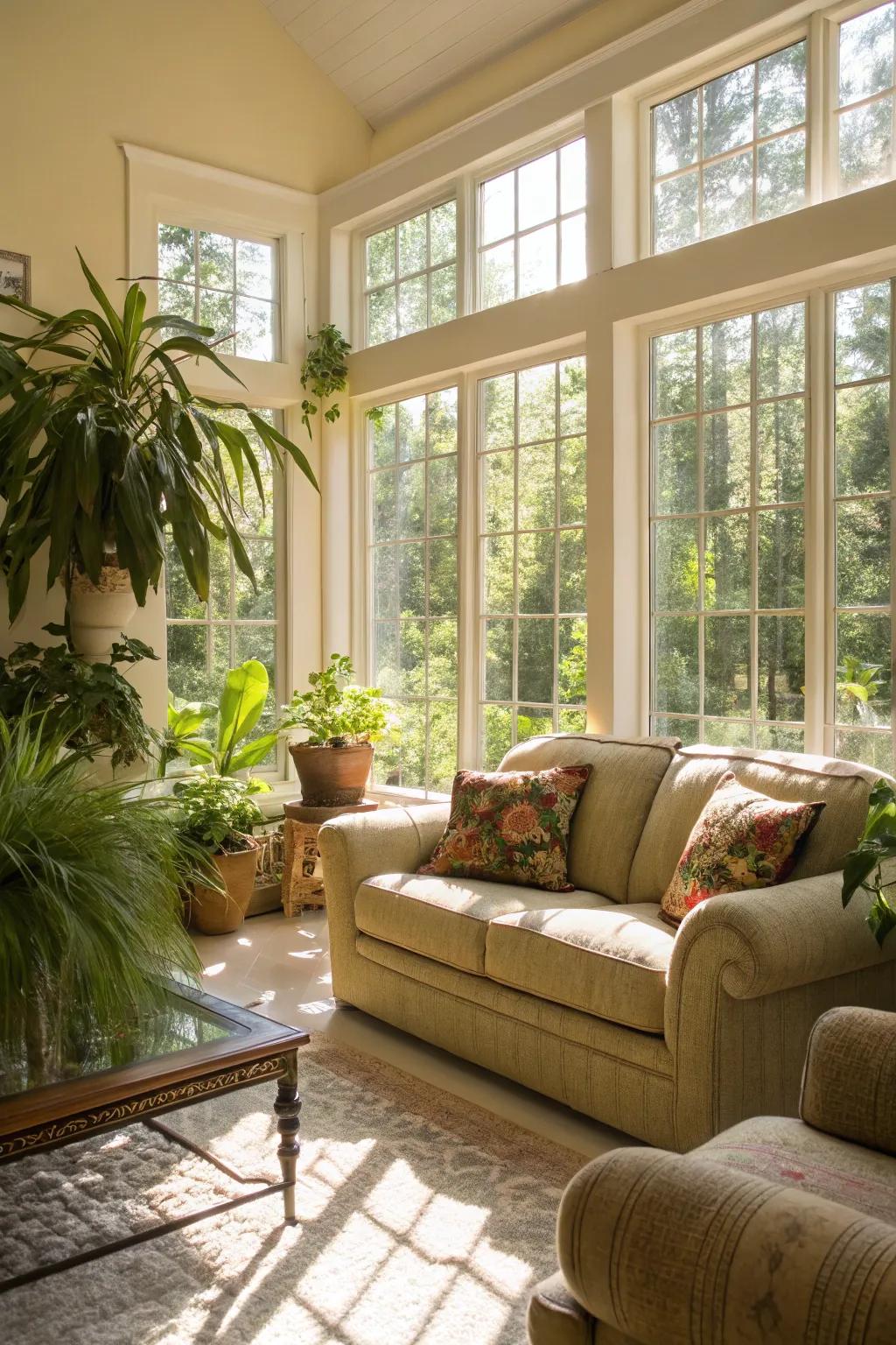 Embrace natural light for a bright and uplifting atmosphere.