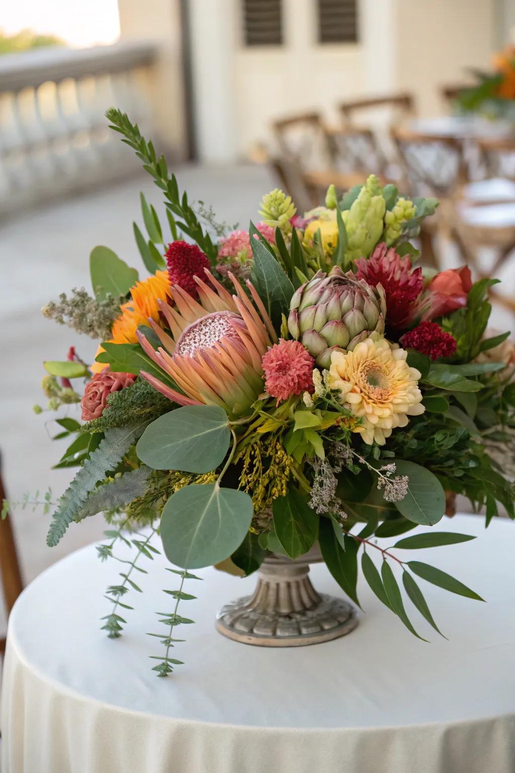 Elegant floral arrangements add a touch of nature's beauty to your decor.