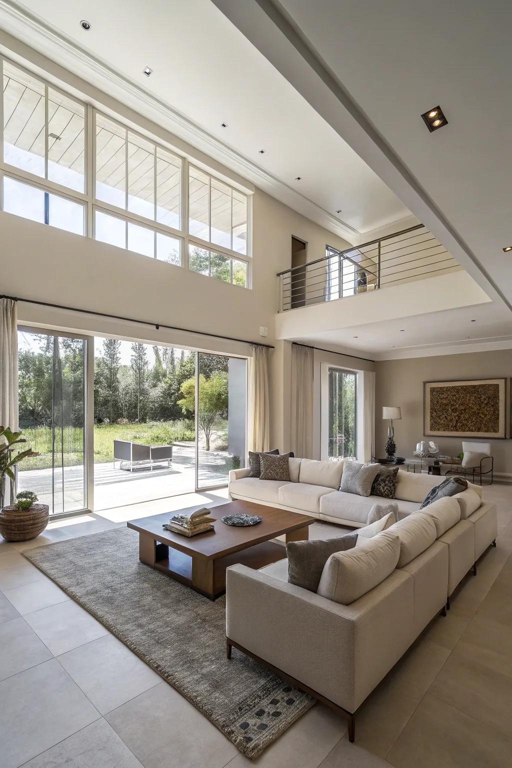 Open layouts allow for design independence and versatility.