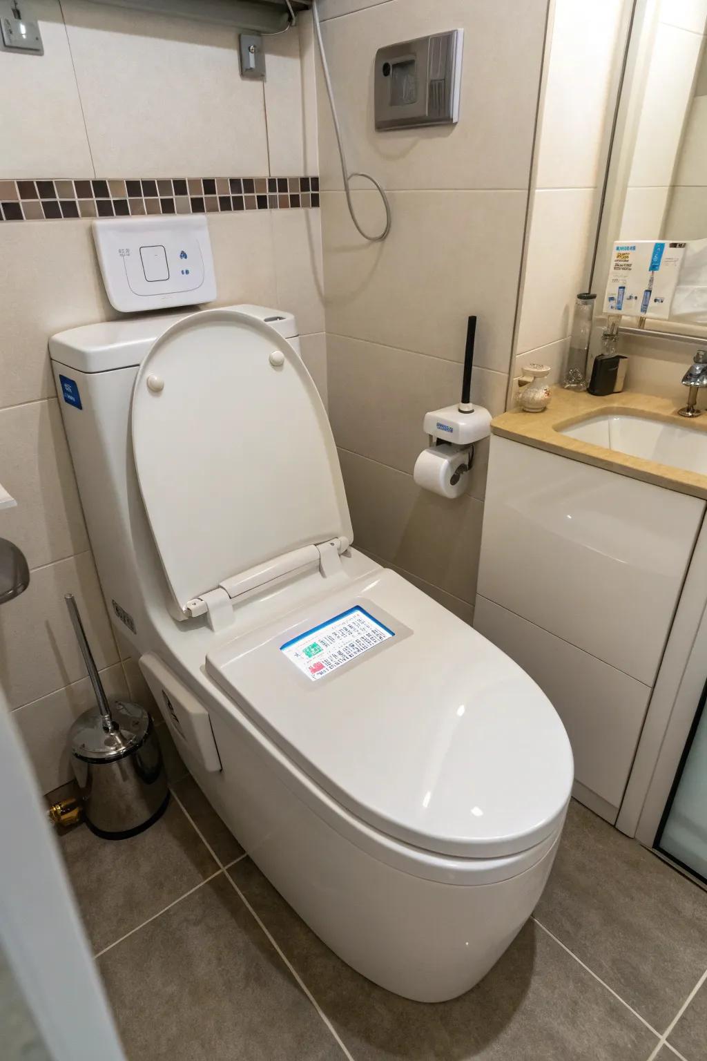 Modern incinerating toilet showcasing new-fashioned waste handling