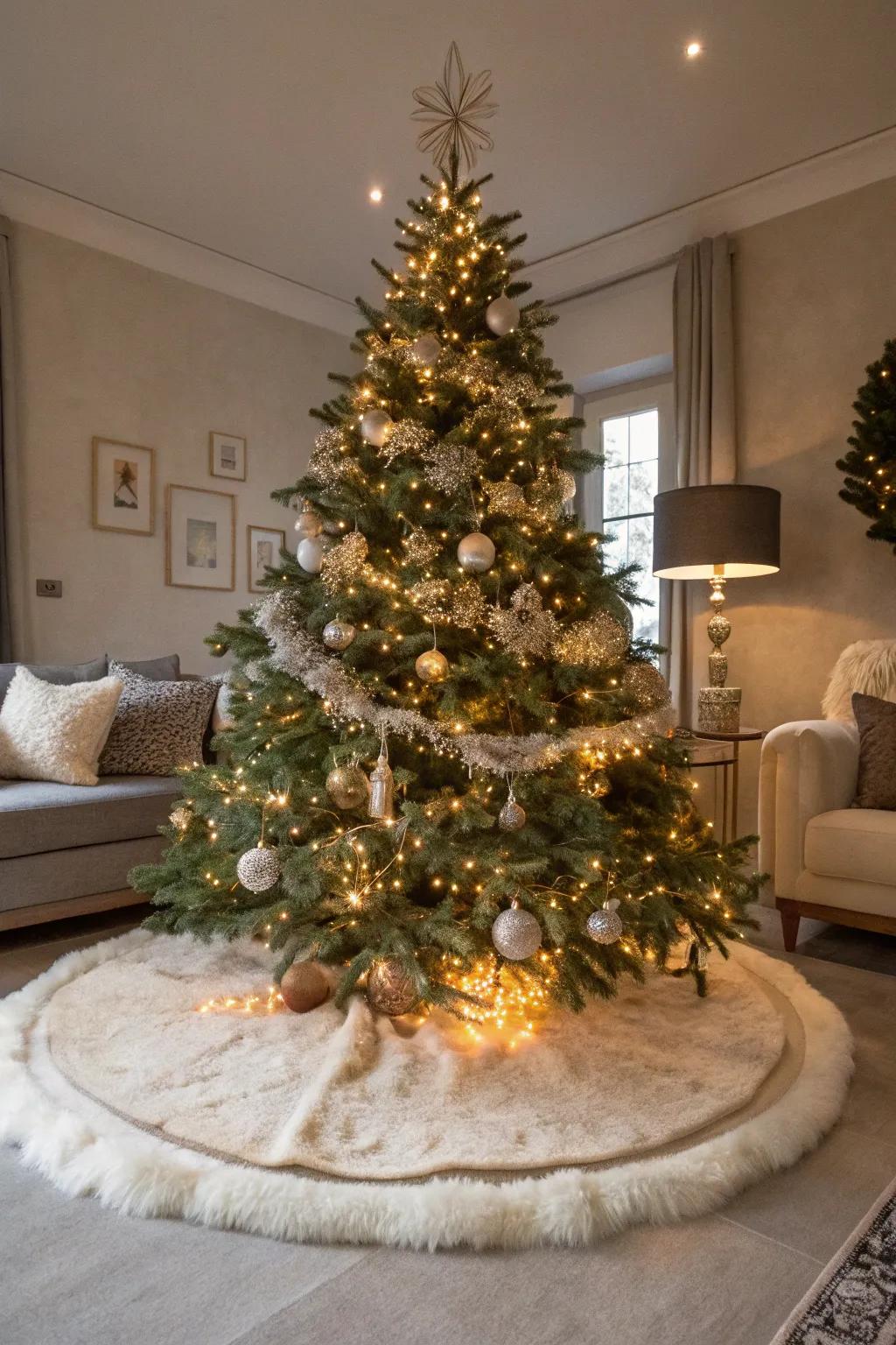 Luxurious faux fur adds elegance and warmth to your holiday decor.