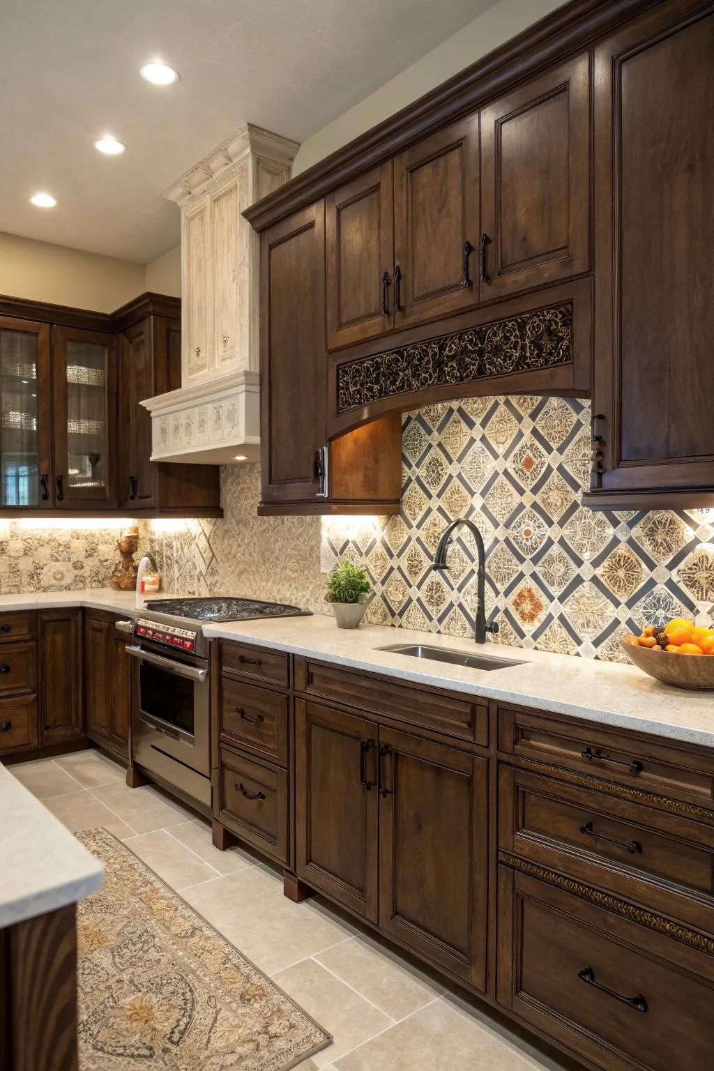 Add exotic flair with Moroccan-inspired tiles.