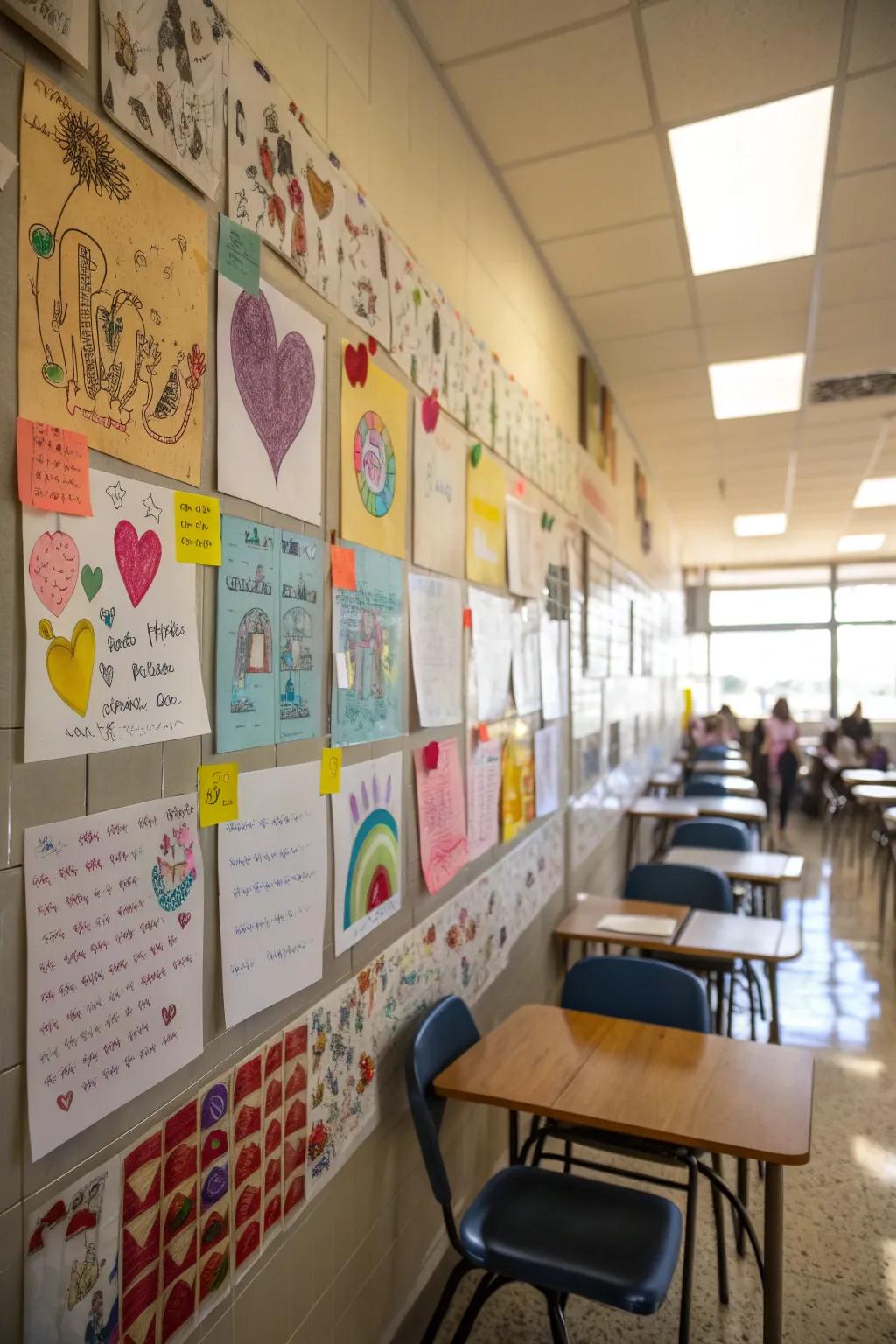 Positive affirmations can boost student spirits.