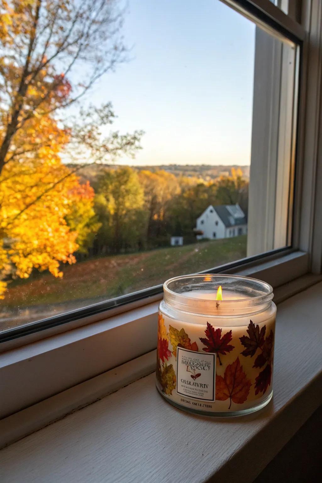 Seasonal candle labels that bring the beauty of nature indoors.