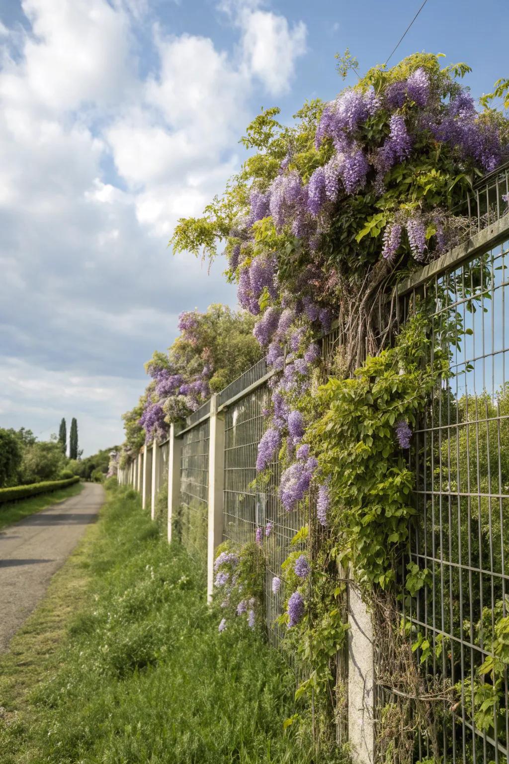 Greenery introduces a natural element to your fence design.