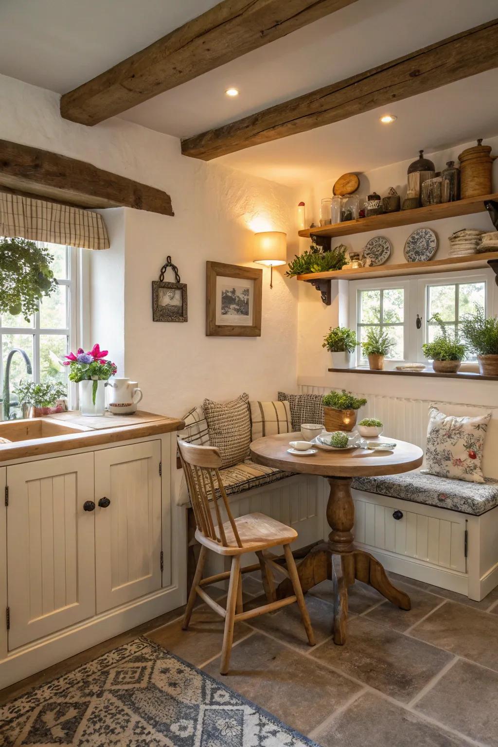 A cozy breakfast nook perfect for leisurely mornings.