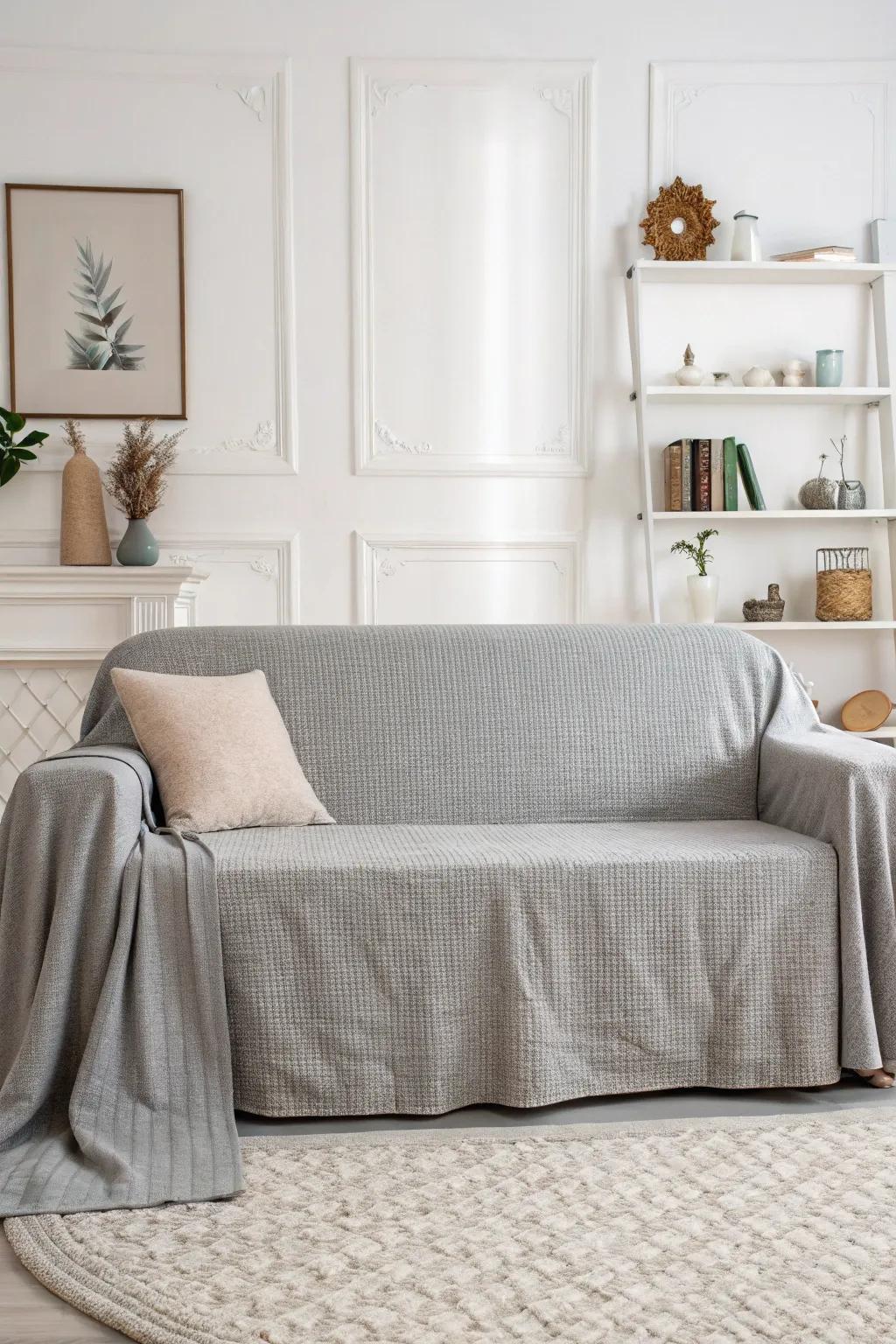 Neutral hues impart an understated refinement to your sofa.