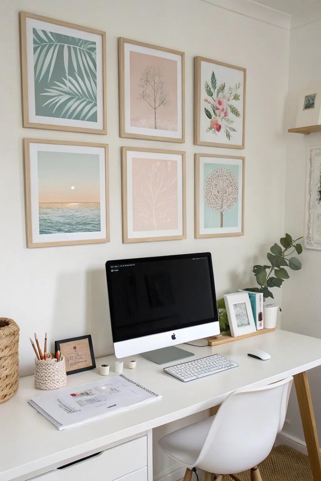 Wall art brings personality to your PC setup.