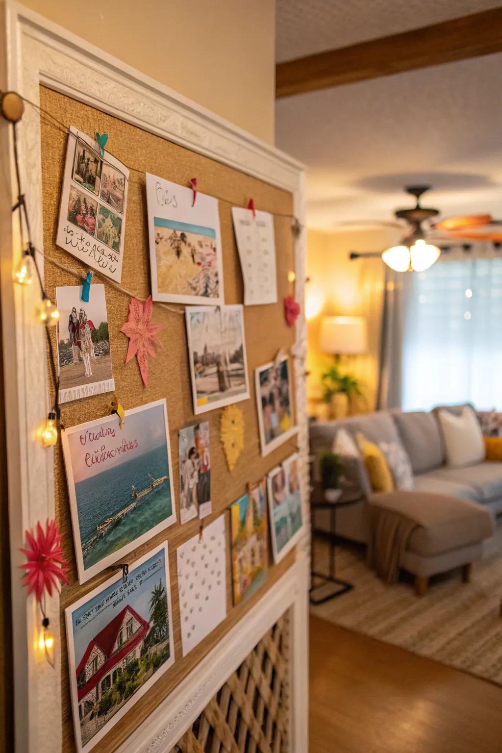 Walk down remembrance route with a personalized board.
