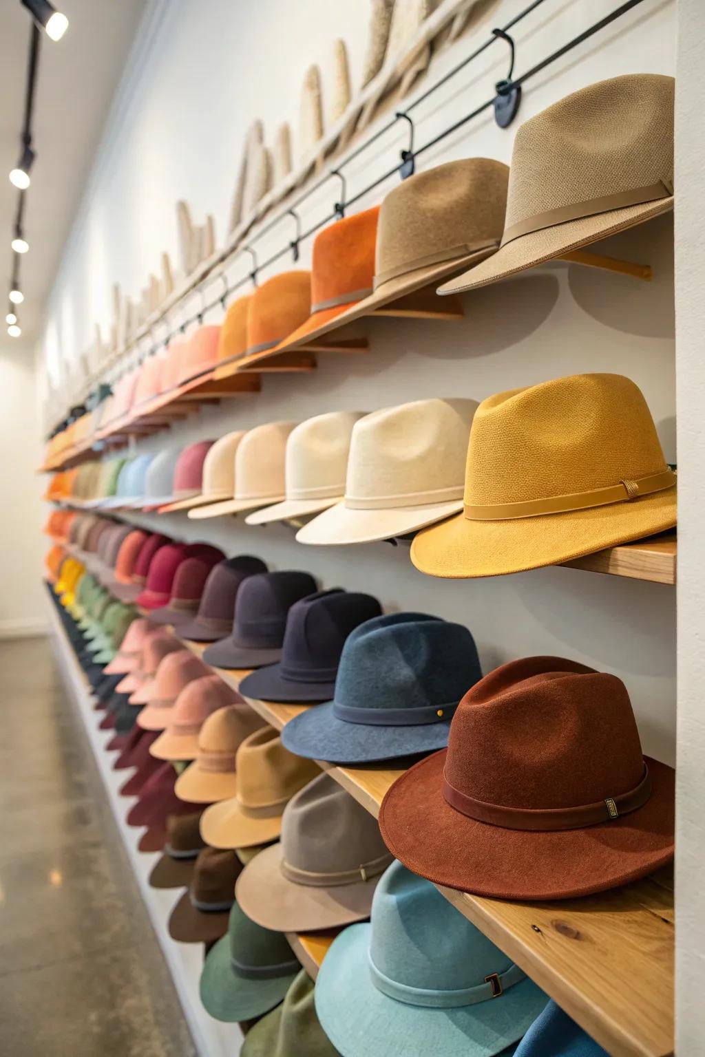 Color coordination for a visually appealing display.