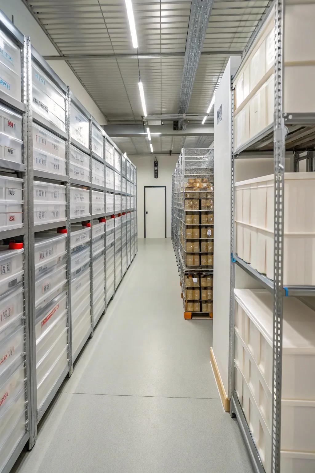 Pathways ensure easy entry to all your stored belongings.